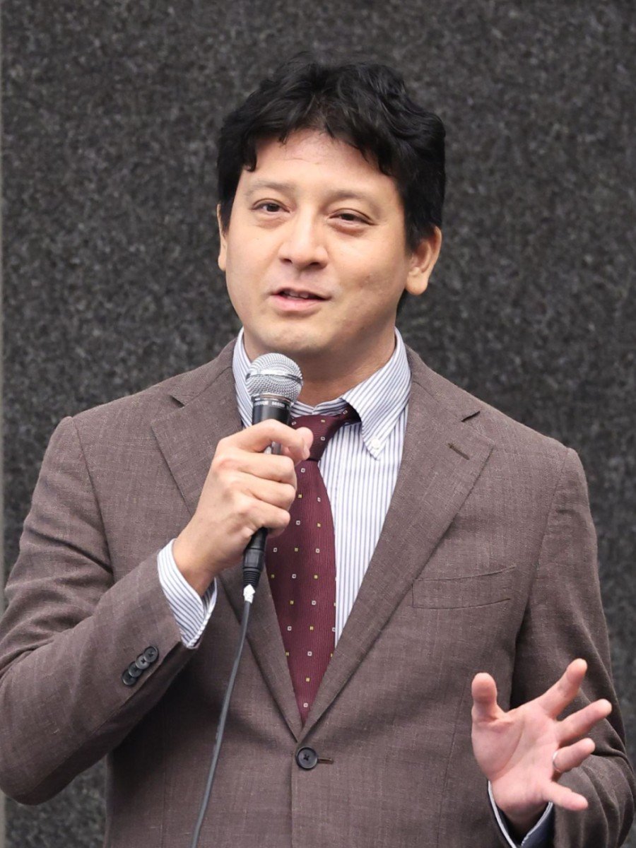 「大の里、横綱昇進！大相撲新時代を展望する」と題して講演した相撲ジャーナリストの荒井太郎氏＝２０２５年０８月２０日、上越市本町５のアートホテル上越