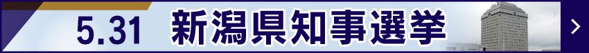 5月31日投開票　新潟県知事選挙2026