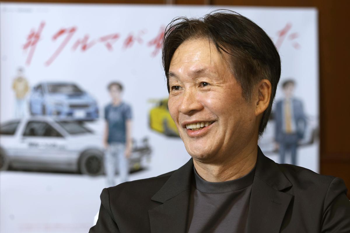 「頭文字Ｄ」を語るしげの秀一さん＝東京都