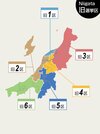 【地図】新潟県の小選挙区の旧区割り