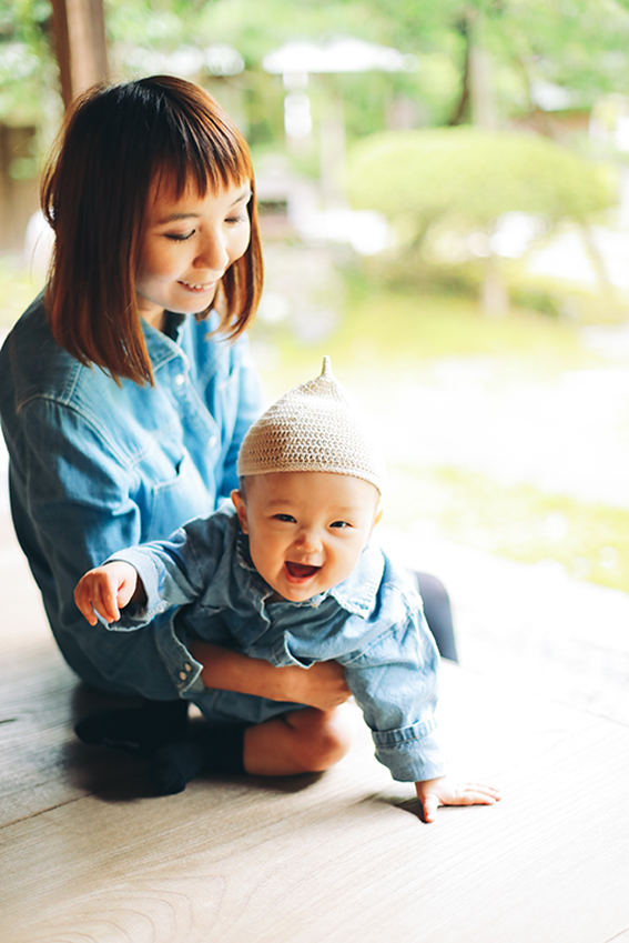 中村 加奈子さん 康朗さん 凜ちゃん ０歳 にいがた びより 北方文化博物館 Premium 親子写真撮影会 びよりsnap 新潟日報デジタルプラス