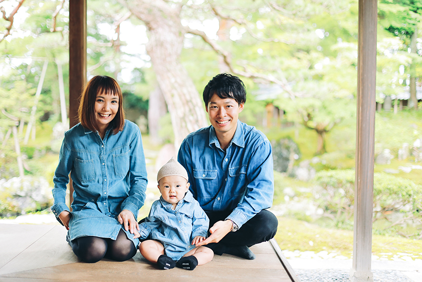 中村 加奈子さん 康朗さん 凜ちゃん ０歳 にいがた びより 北方文化博物館 Premium 親子写真撮影会 びよりsnap 新潟日報デジタルプラス