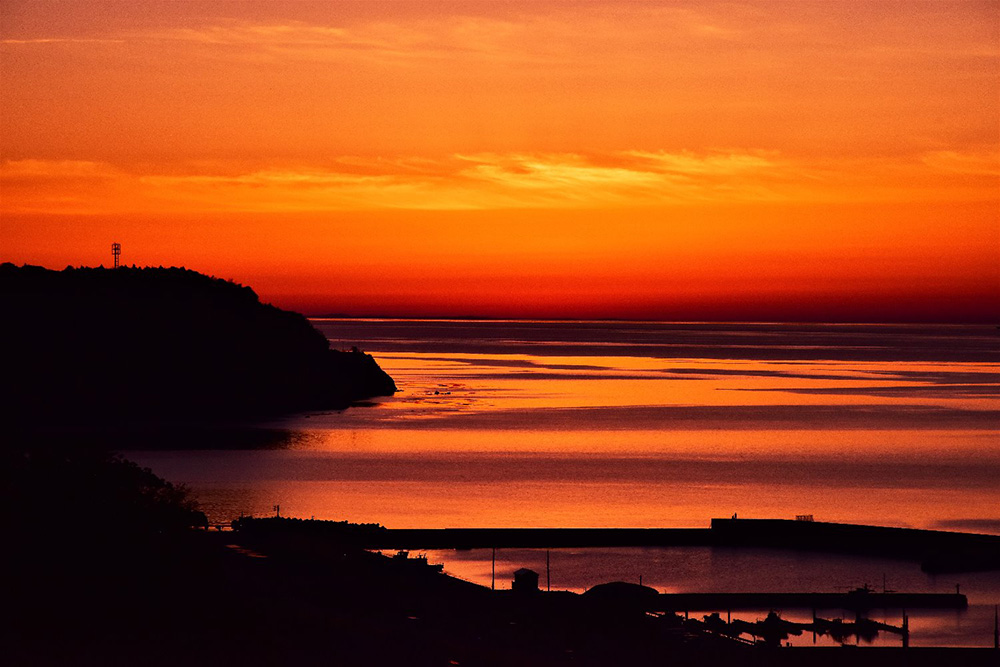 夕日の残照